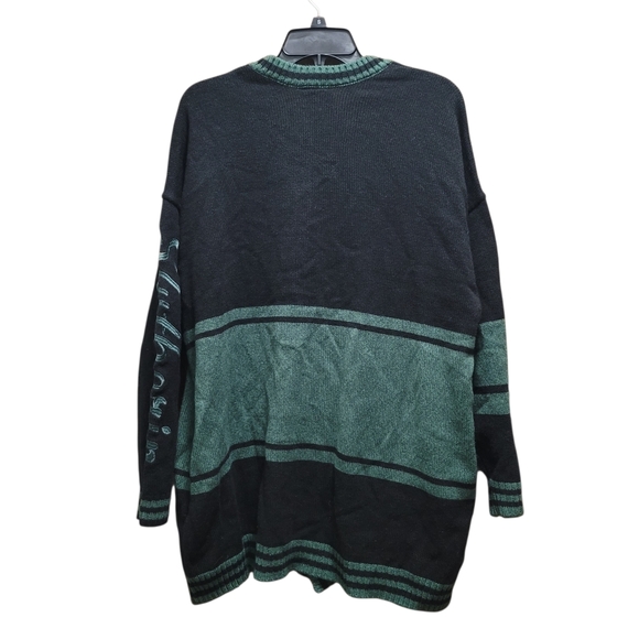 Sz 1 NWT Harry Potter HU HP Slytherin Alum Girls Varsity Black Green Cardigan - Picture 6 of 12